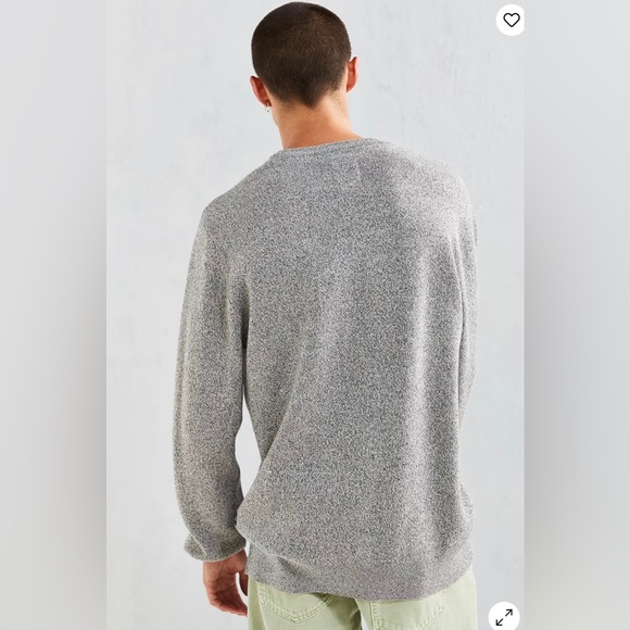 BARNEY COOLS CHANDAIL KILLA WHALE GRAY KNIT MEN SWEATER IN SIZE LARGE - Picture 5 of 9